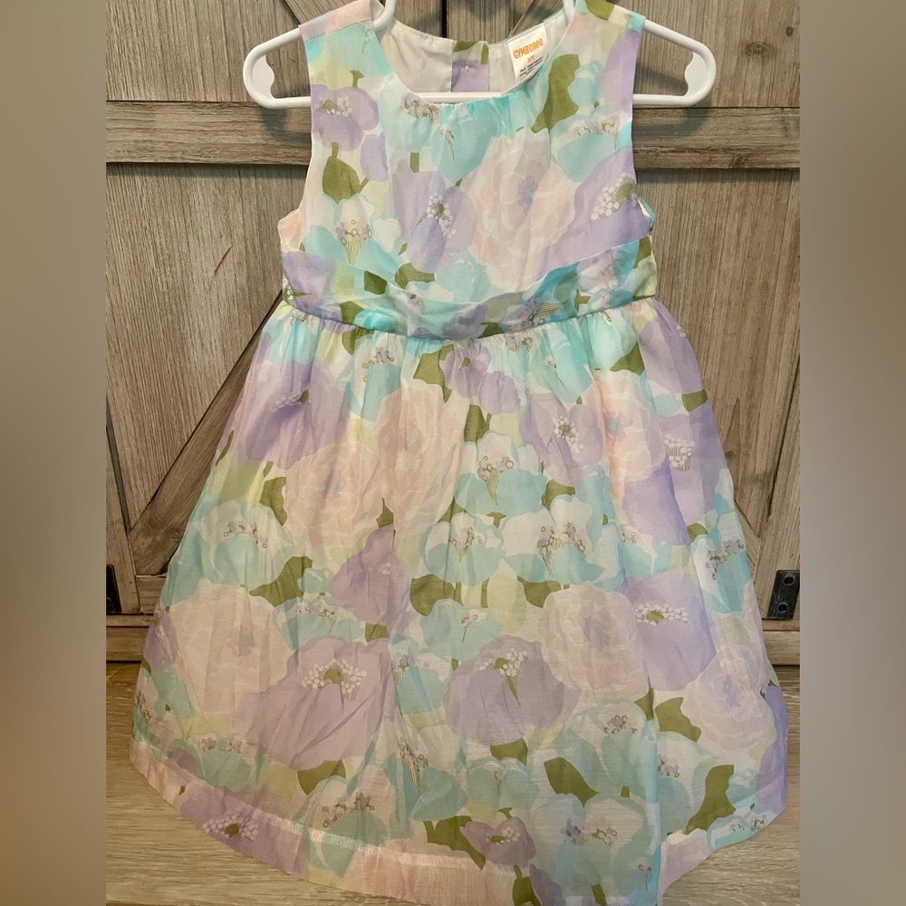 Sweet Gymboree floral dress. Perfect for Easter, birthday, wedding- flower girl